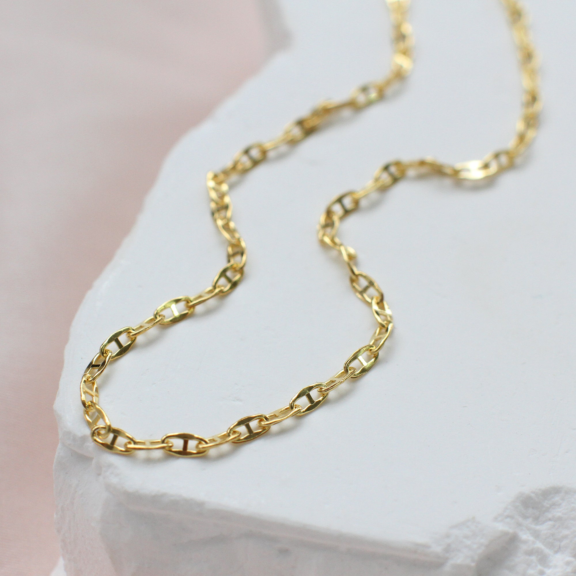 9ct Yellow Gold Flat Rambo Chain Necklace – Hurley Burley