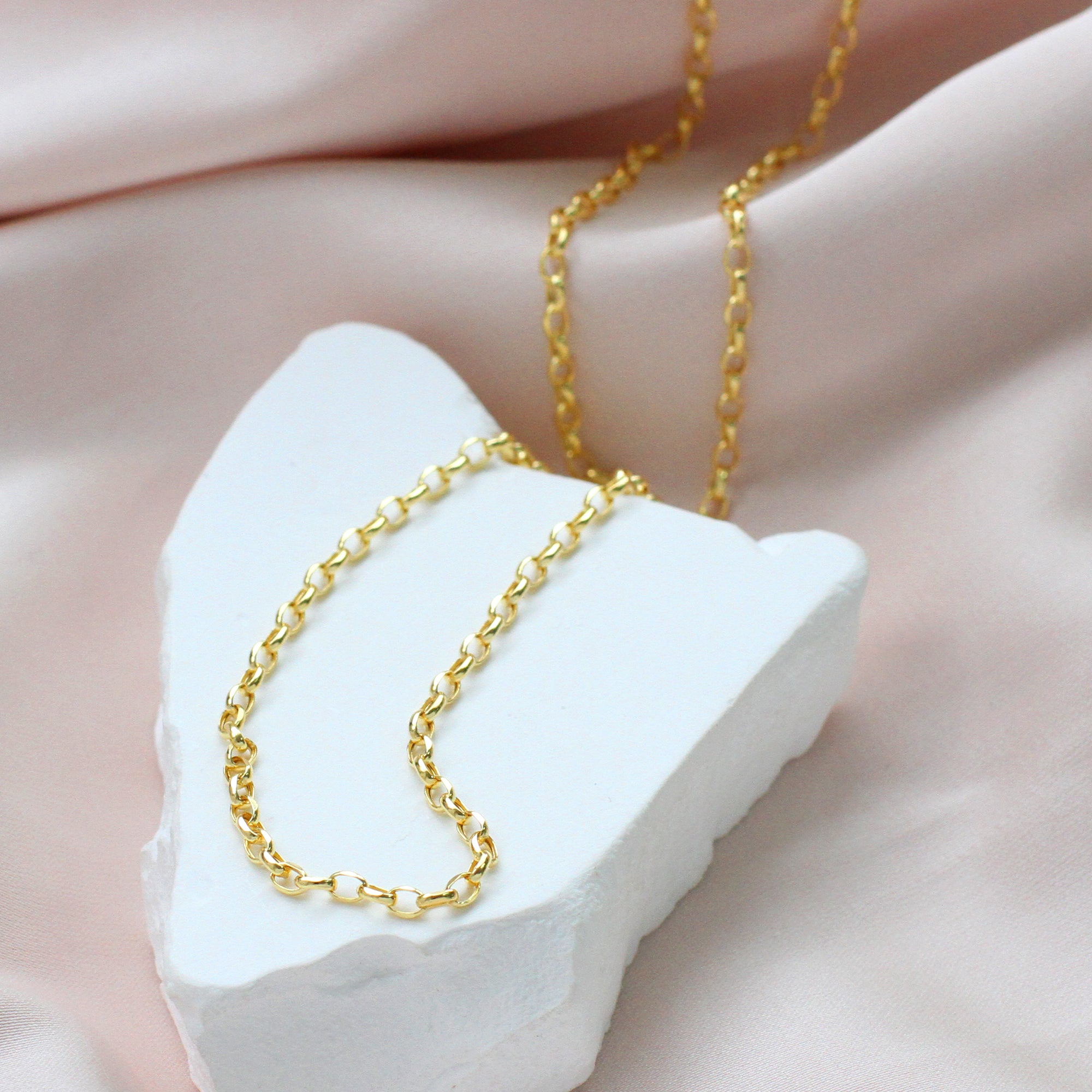 9ct Yellow Gold Oval Belcher Chain – Hurley Burley