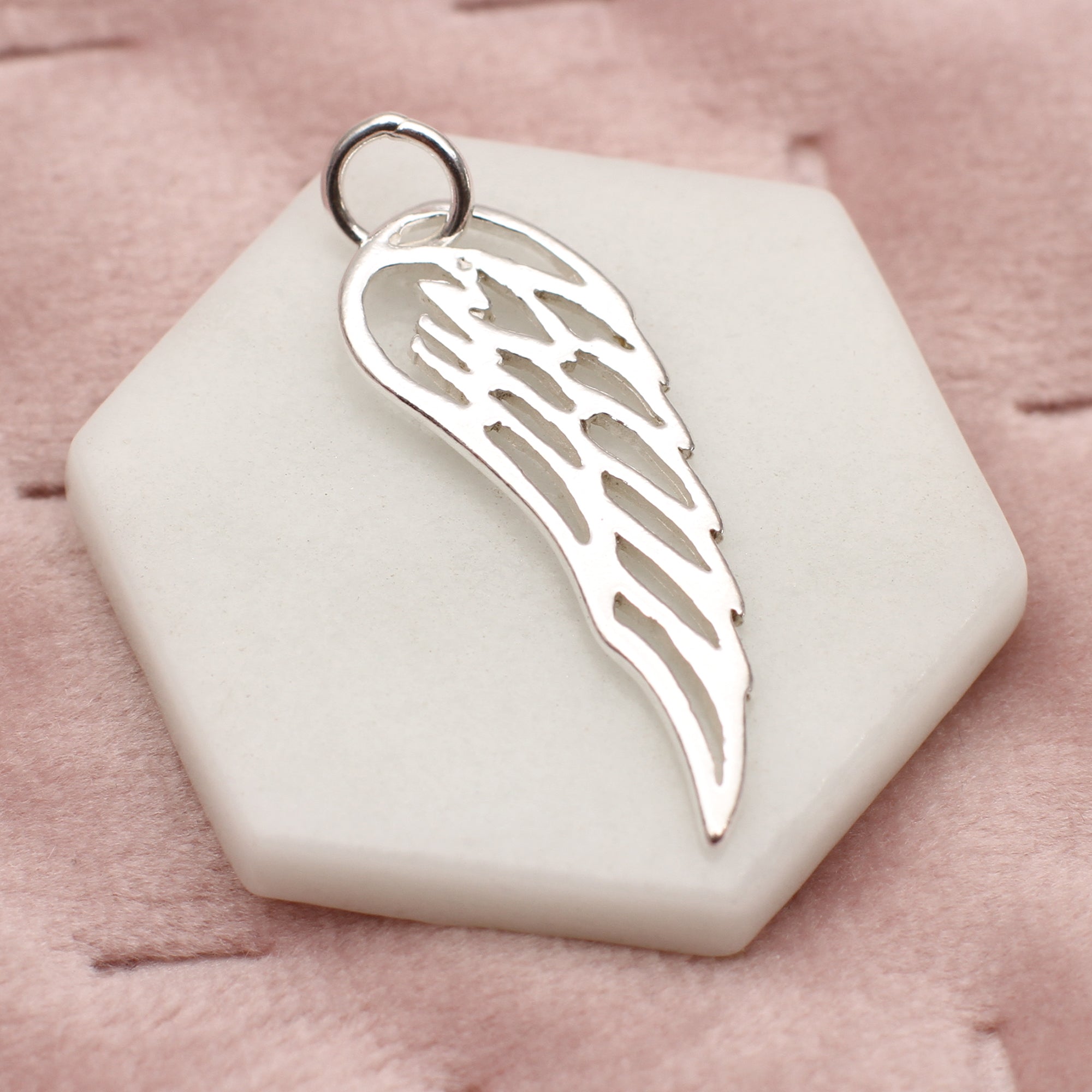Sterling Silver Angel Wing Charm