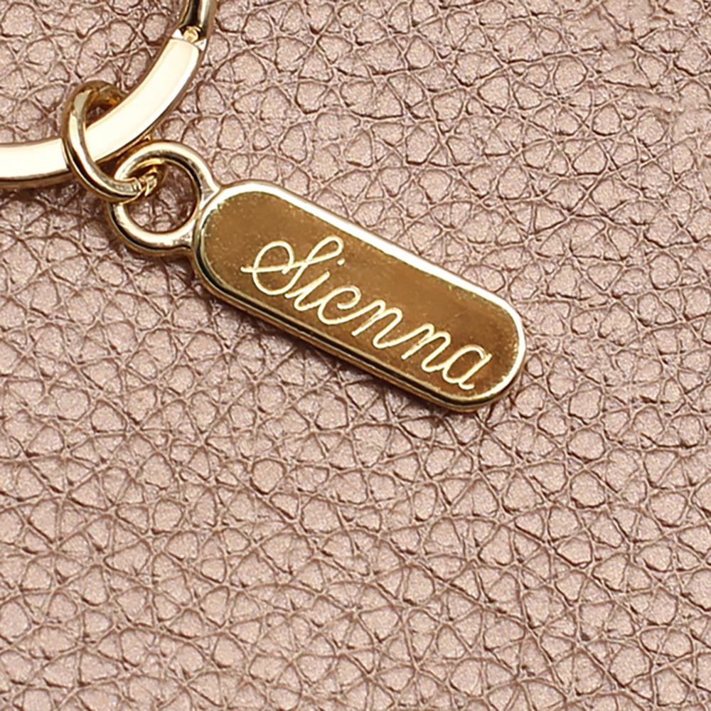 Personalised Leather Zip Top Clutch Or Cosmetic Purse