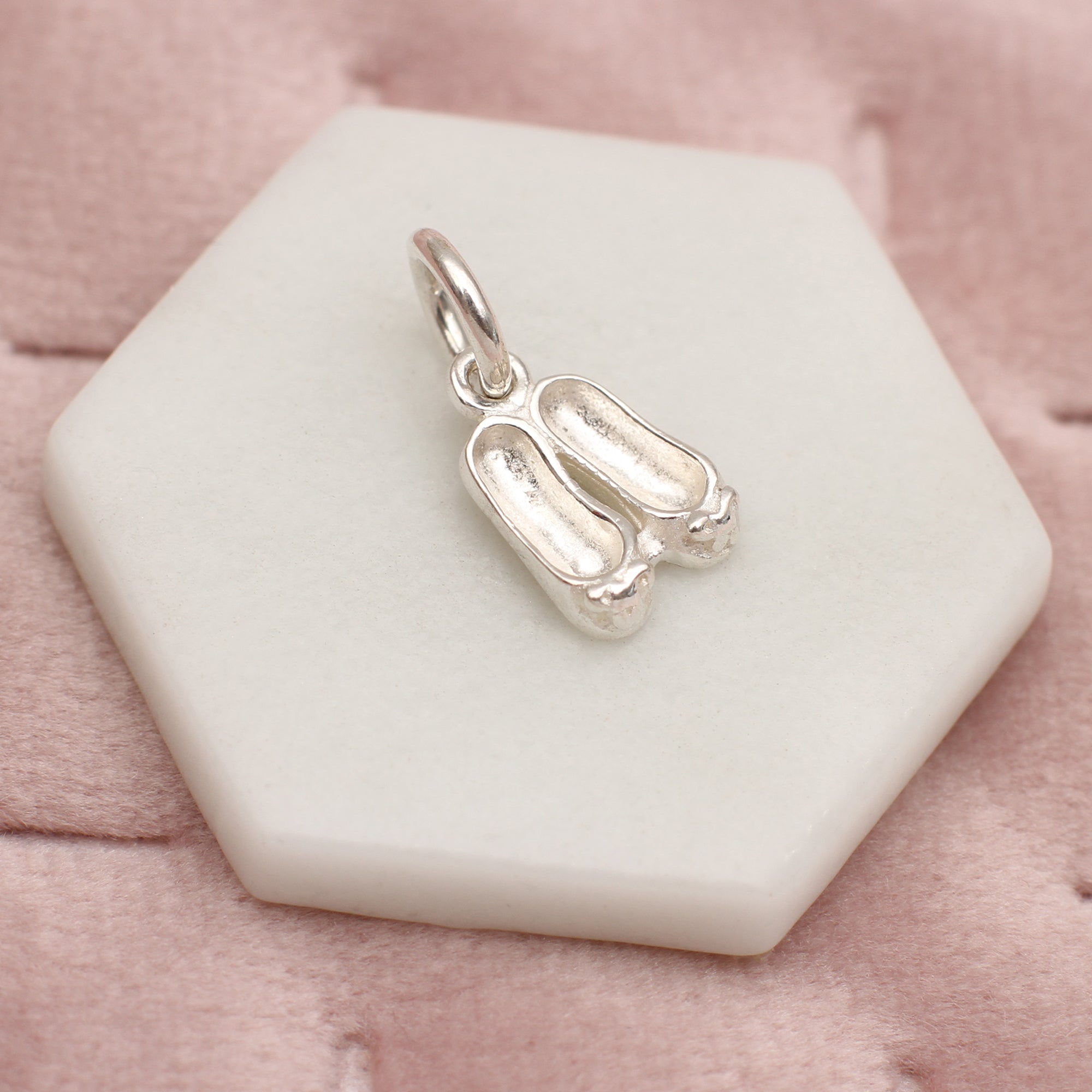 Sterling Silver Ballet Shoes Charm