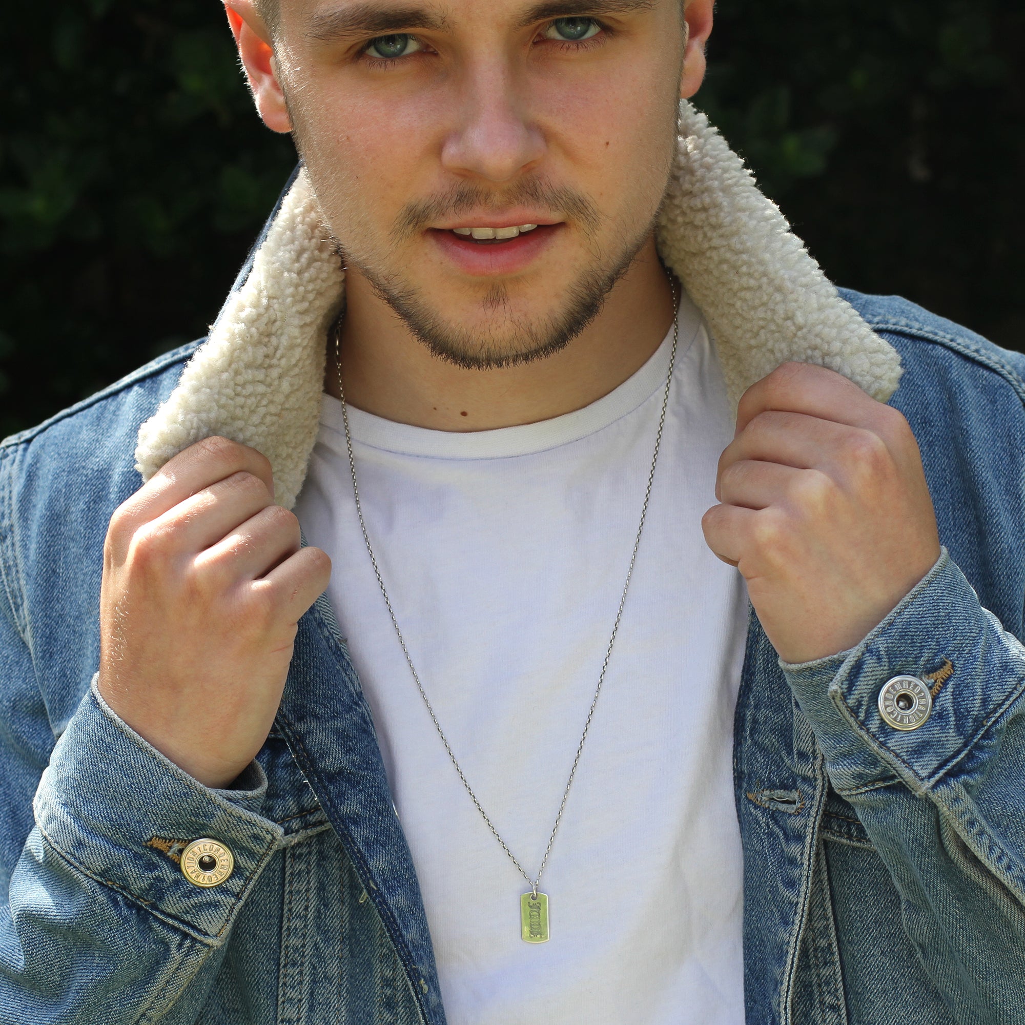 Personalised Sterling Silver Dog Tag Necklace