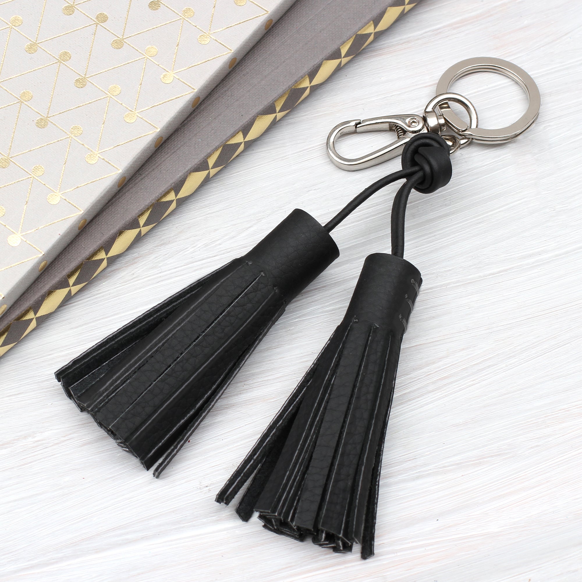 Leather Tassel Keyring
