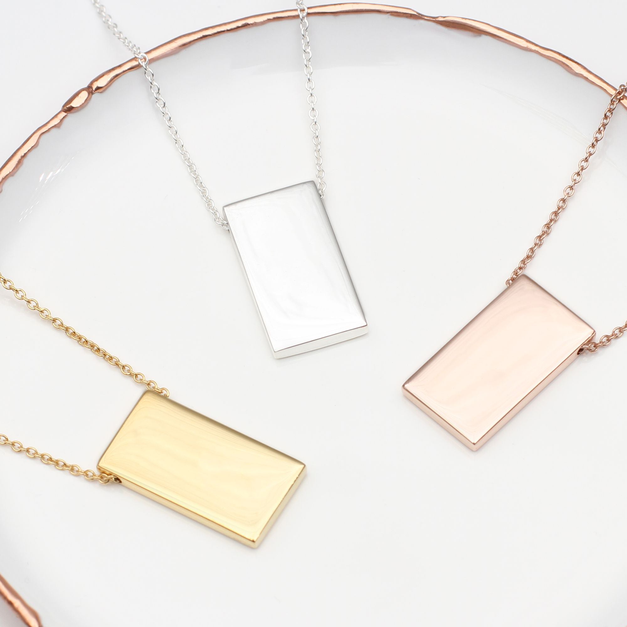 18ct Rose Gold Plated Pinky Promise Necklace