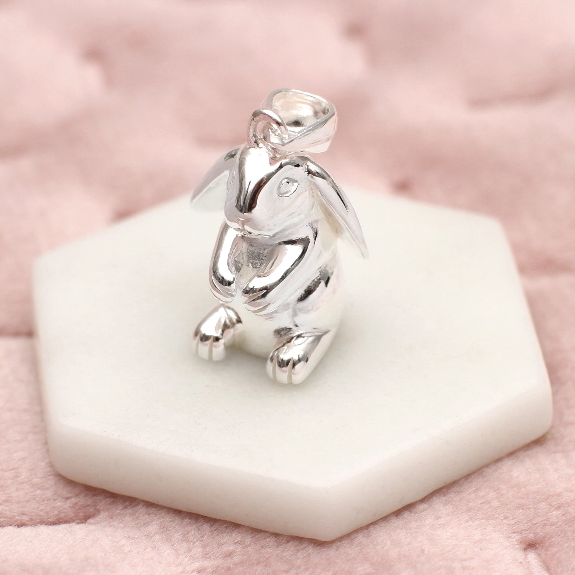 Sterling Silver Lop-eared Rabbit Charm