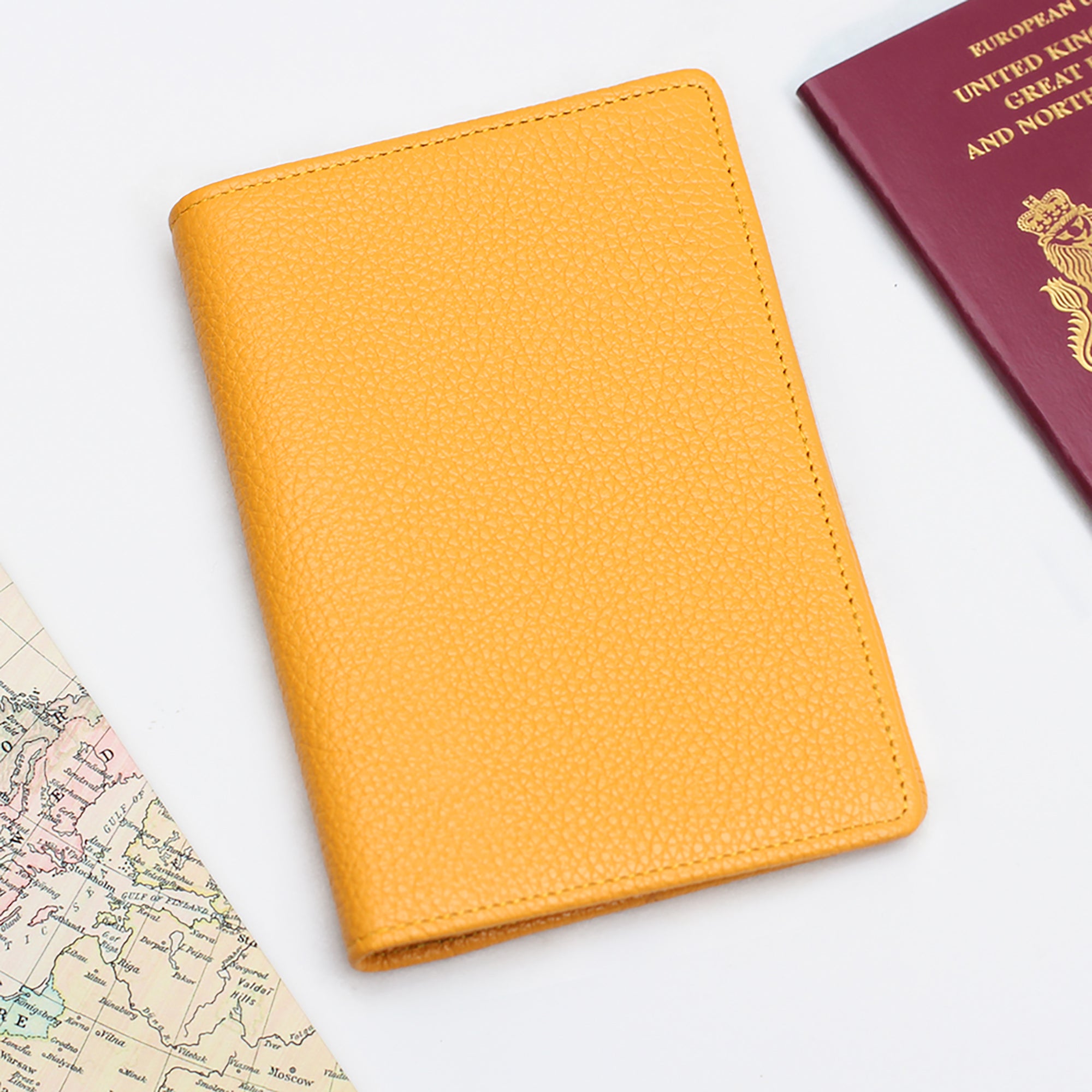 Personalised Luxury Leather Passport Holder