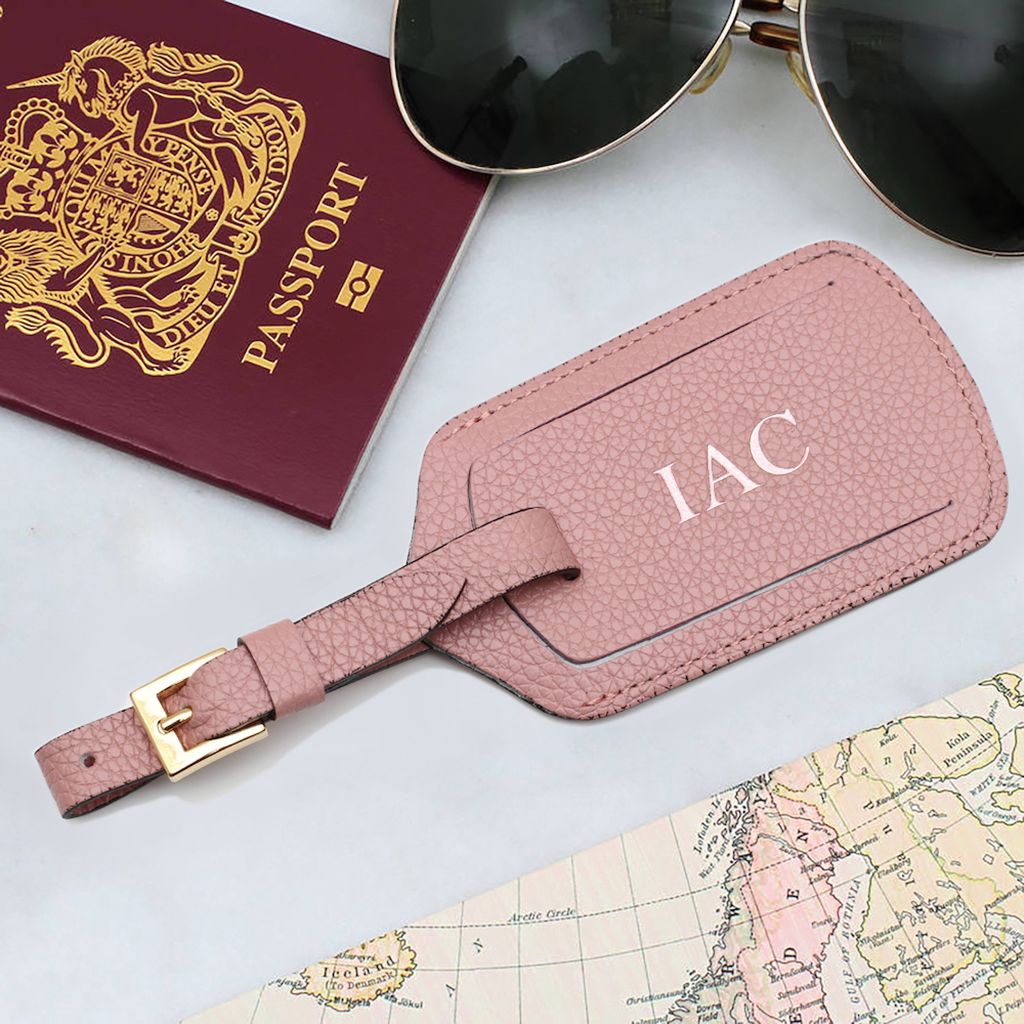 Personalised Luxury Leather Luggage Tag