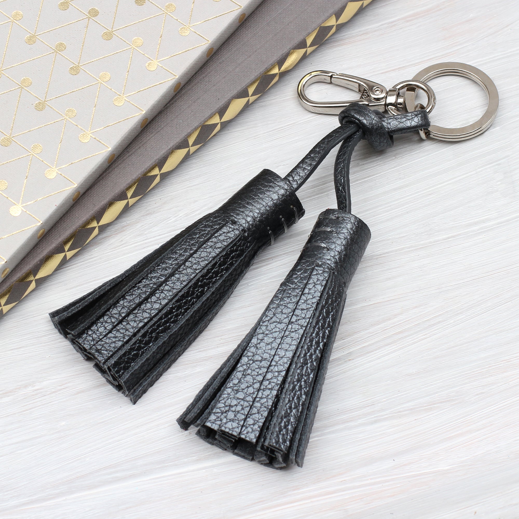 Leather Tassel Keyring