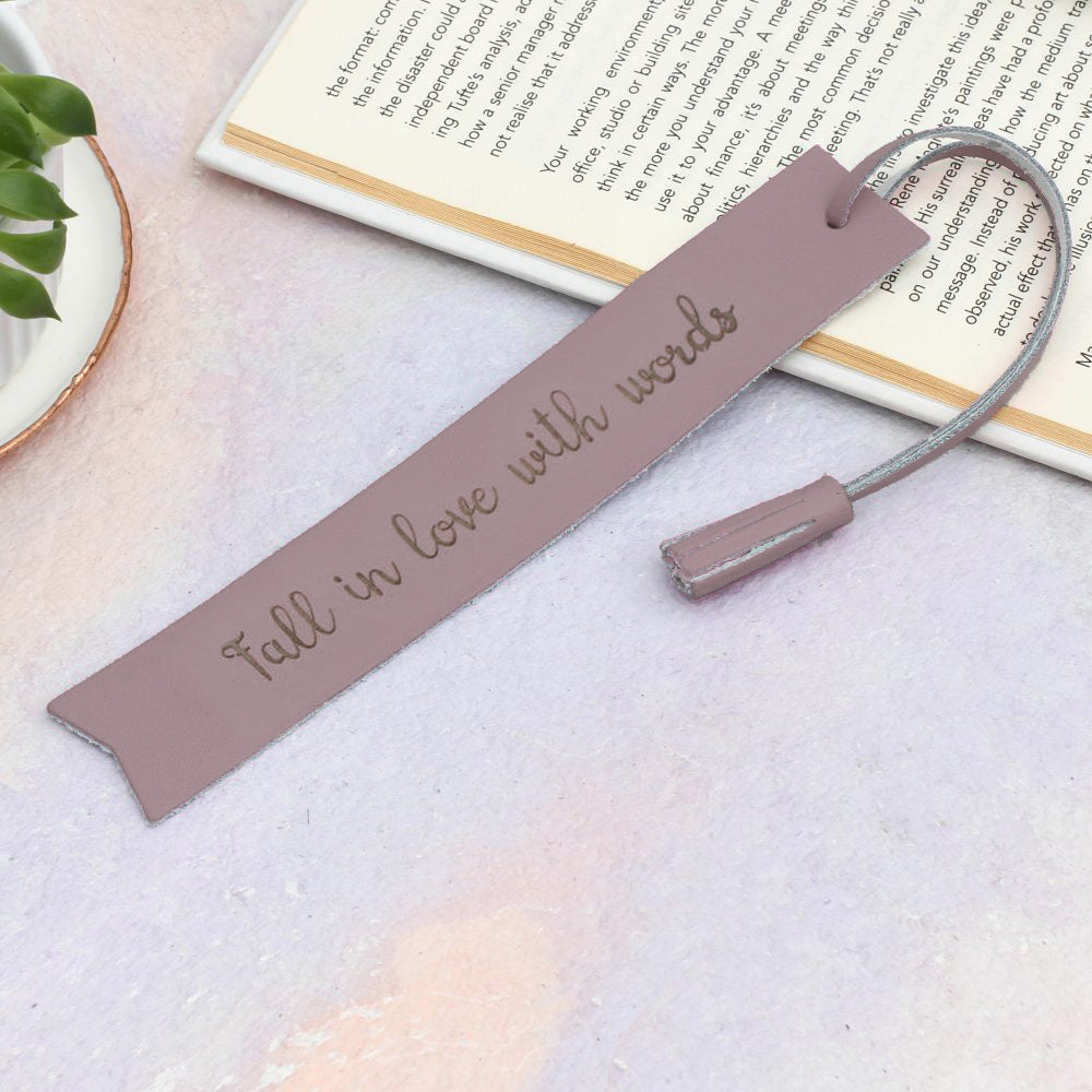 Personalised Italian Leather Bookmark