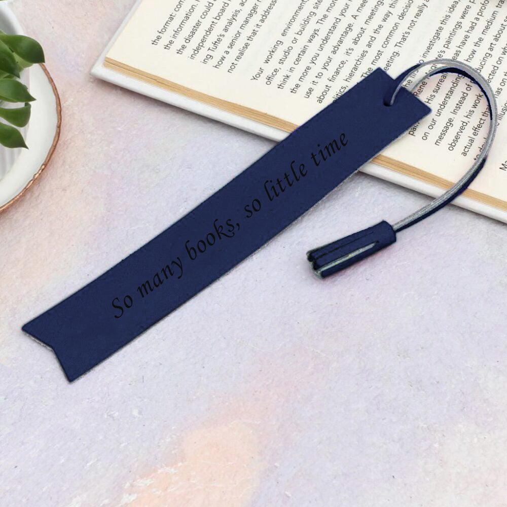 Personalised Italian Leather Bookmark