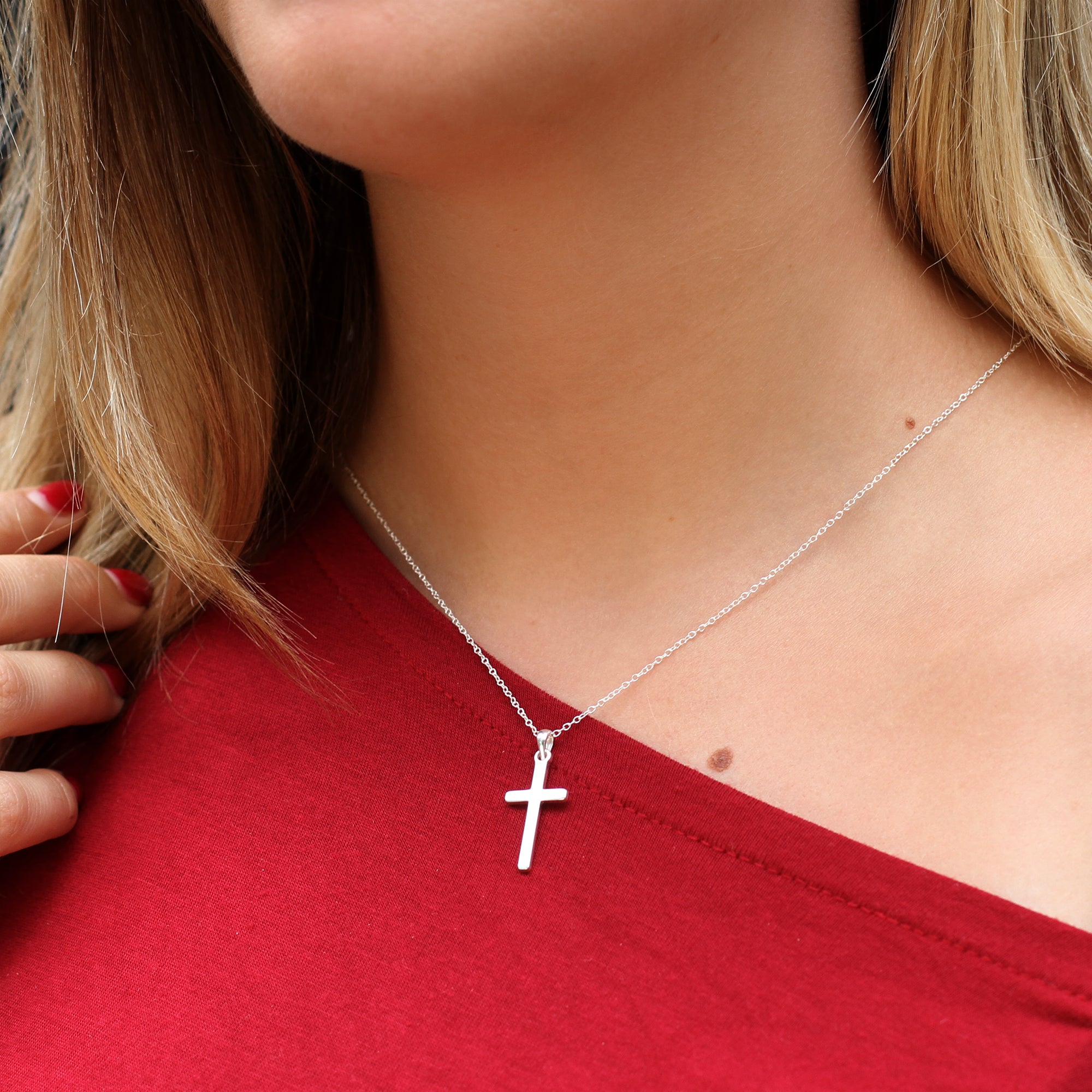 Sterling Silver Cross Necklace