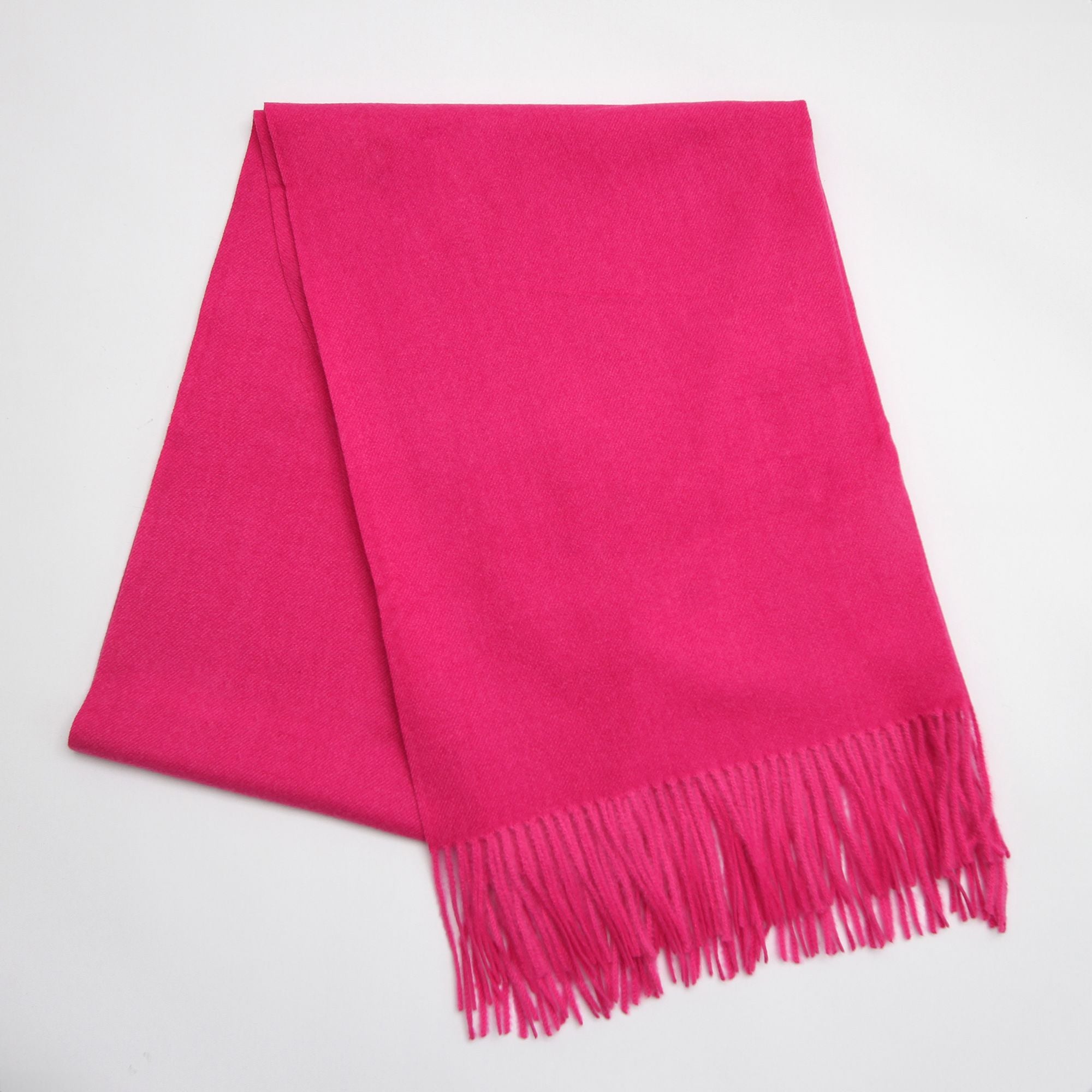 Hot Pink Heavyweight Tassel Scarf