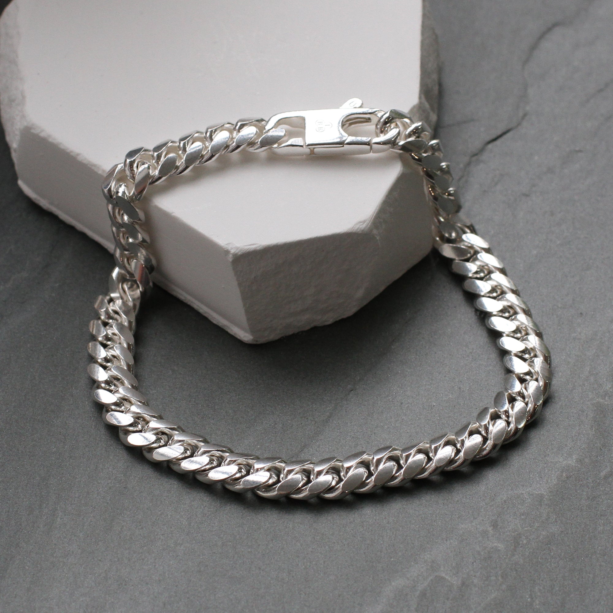 Men's Sterling Silver Cuban Bracelet