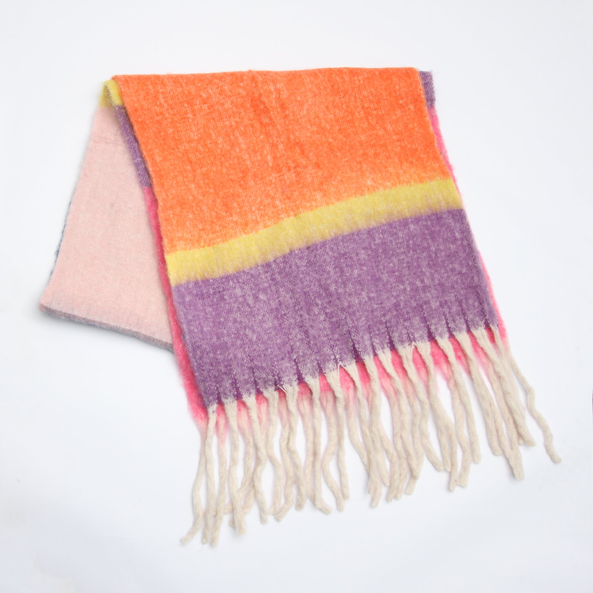 Multi Colour Block Heavyweight Scarf