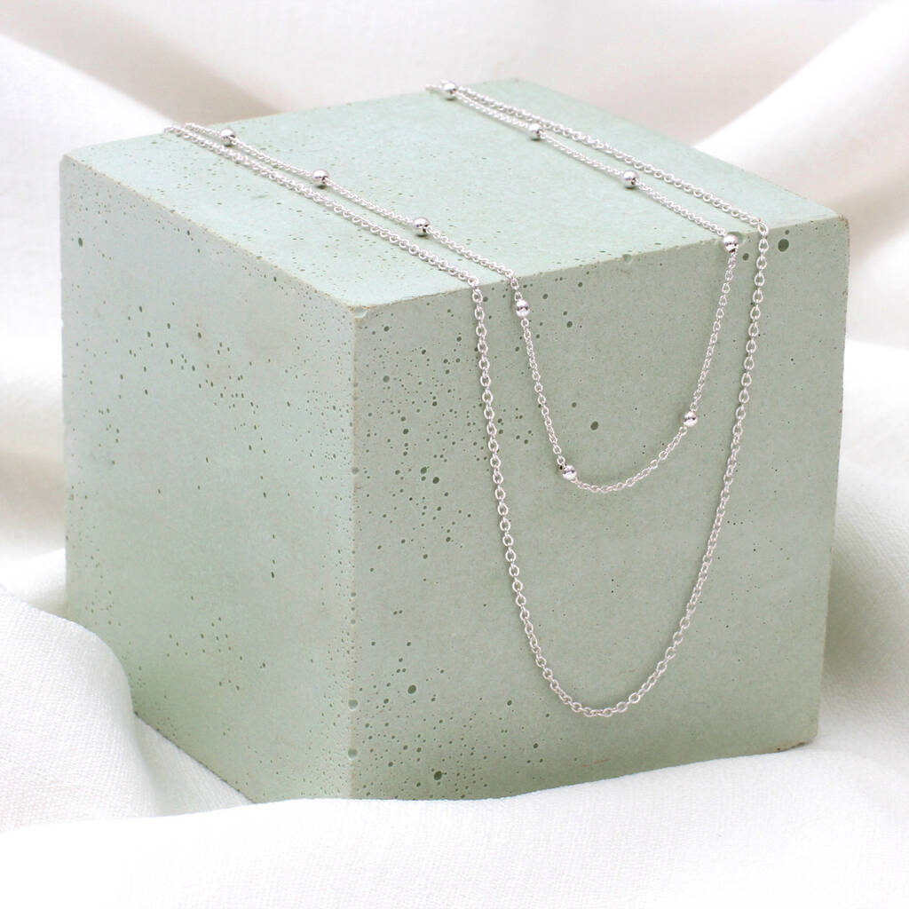 Sterling Silver or 18ct Gold Plated Layer Necklace