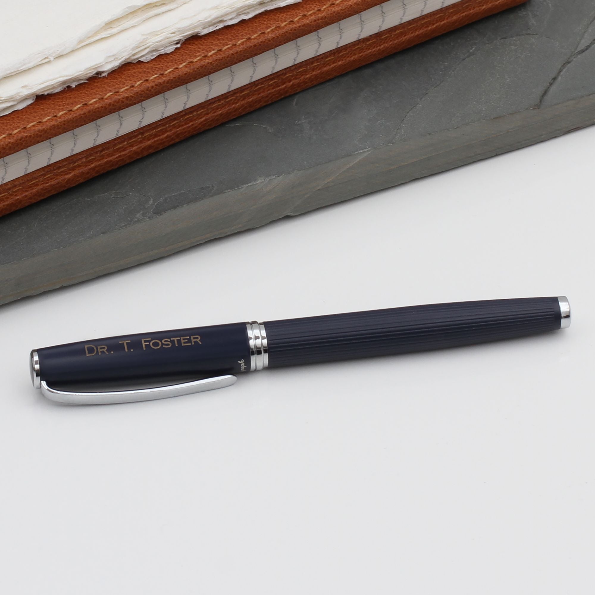 Personalised Marshall Navy Ballpoint Pen