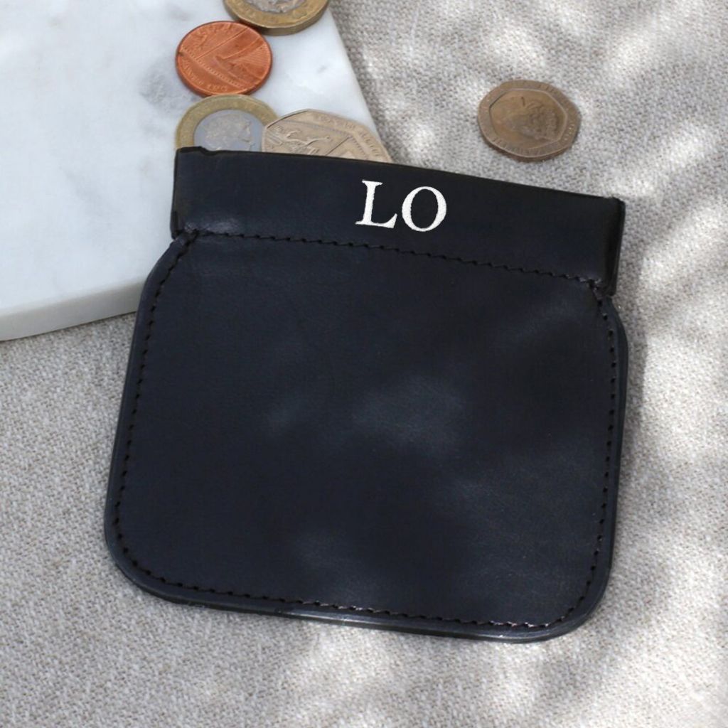 Men's Personalised Italian Leather Coin Purse