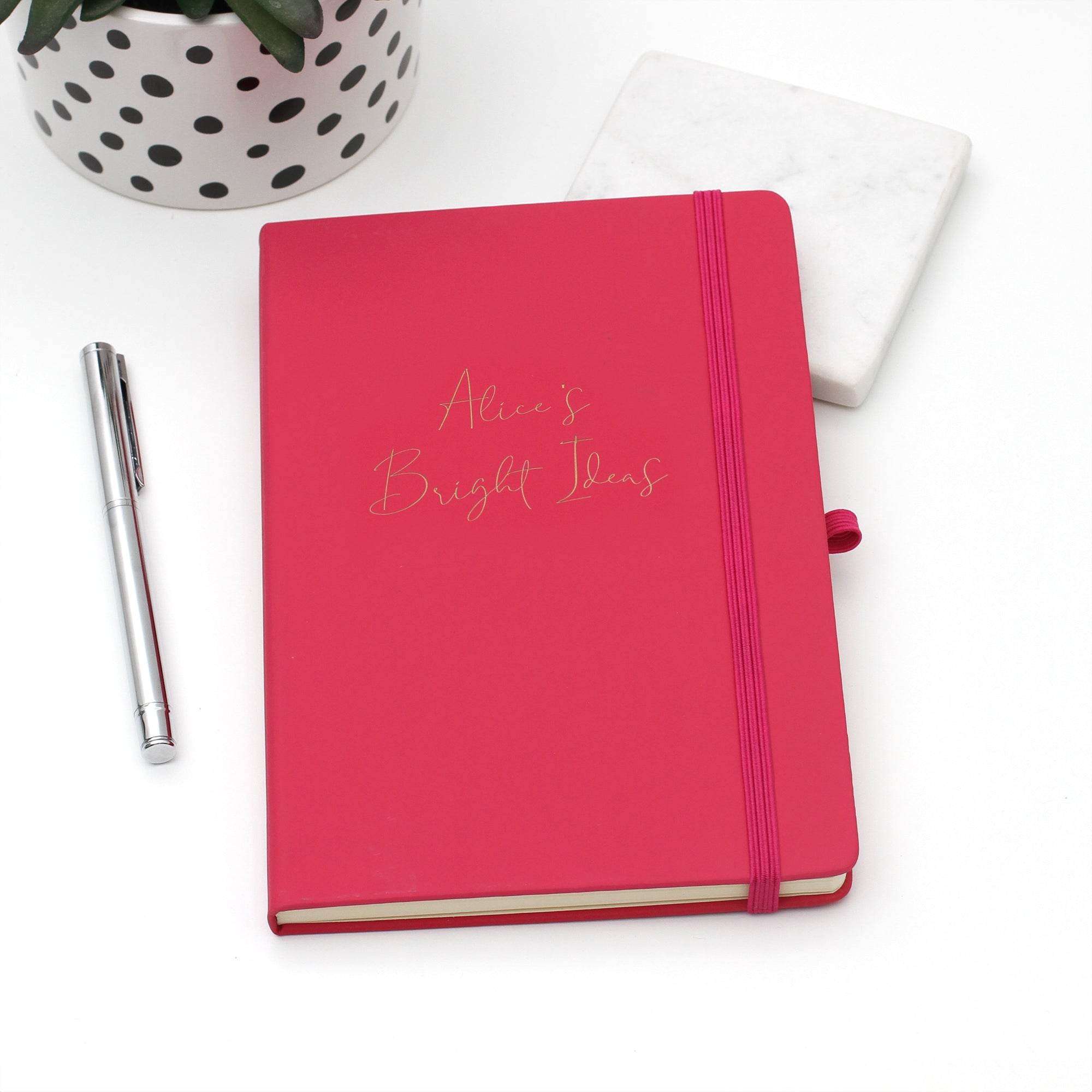 Personalised Vegan Leather Notebook