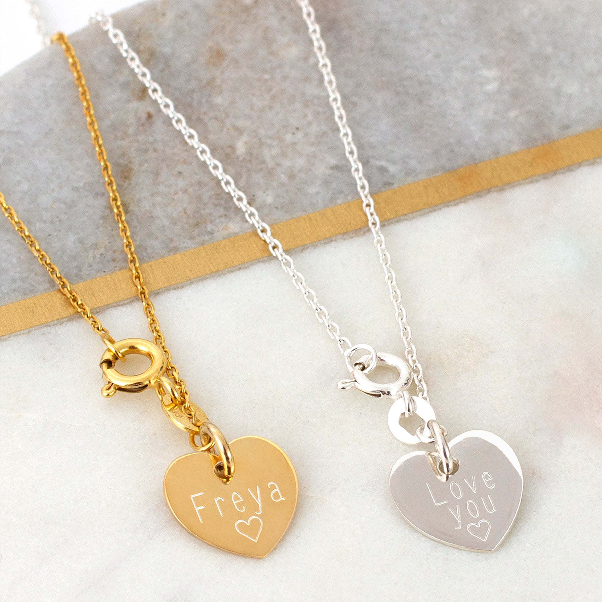 Personalised Petite Bee Necklace In Silver or 18ct Gold Plated