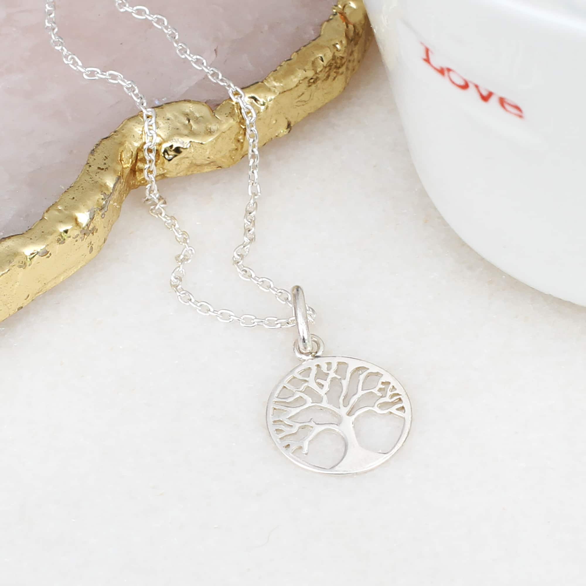 Gold or Silver Tree of Life Necklace