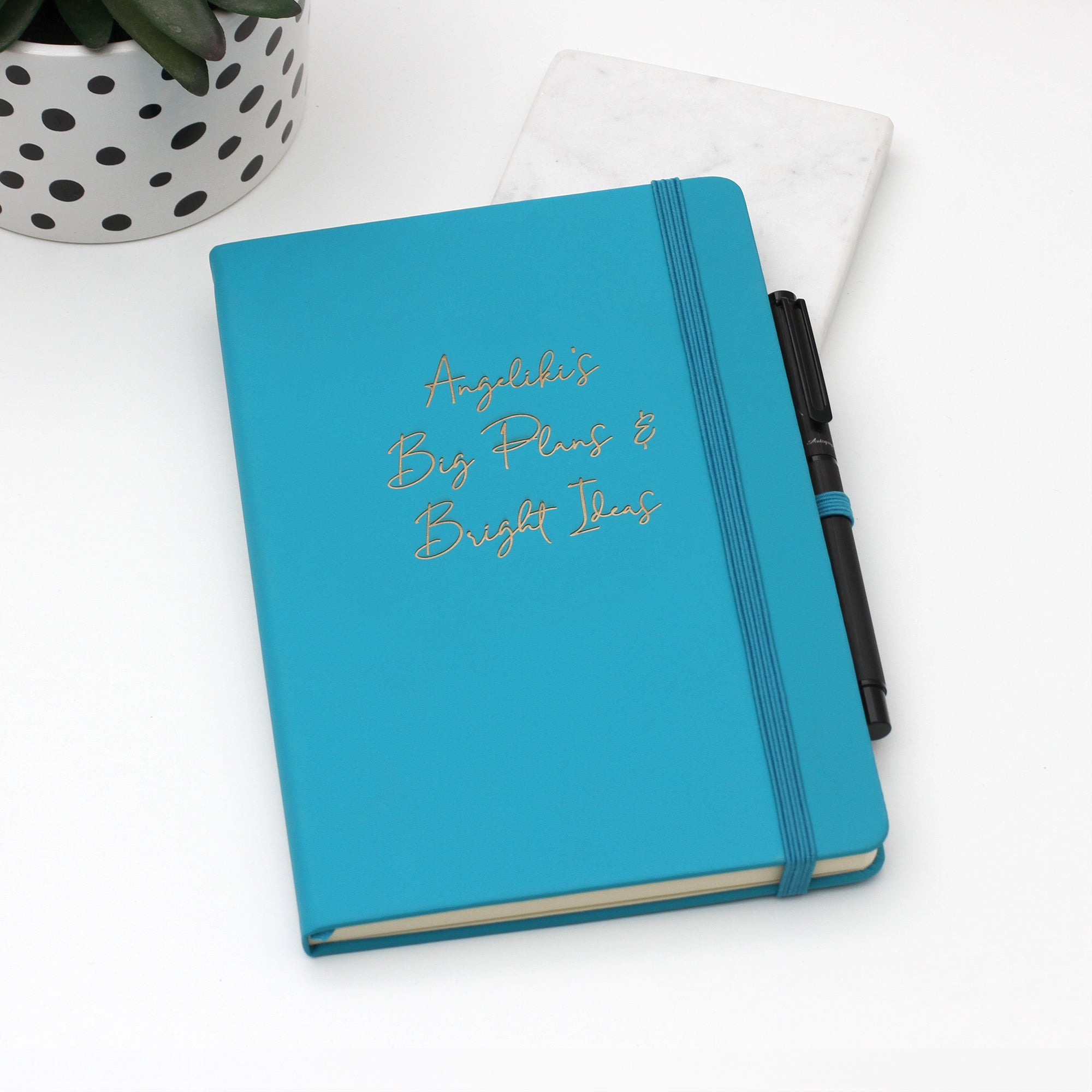 Personalised Vegan Leather Notebook