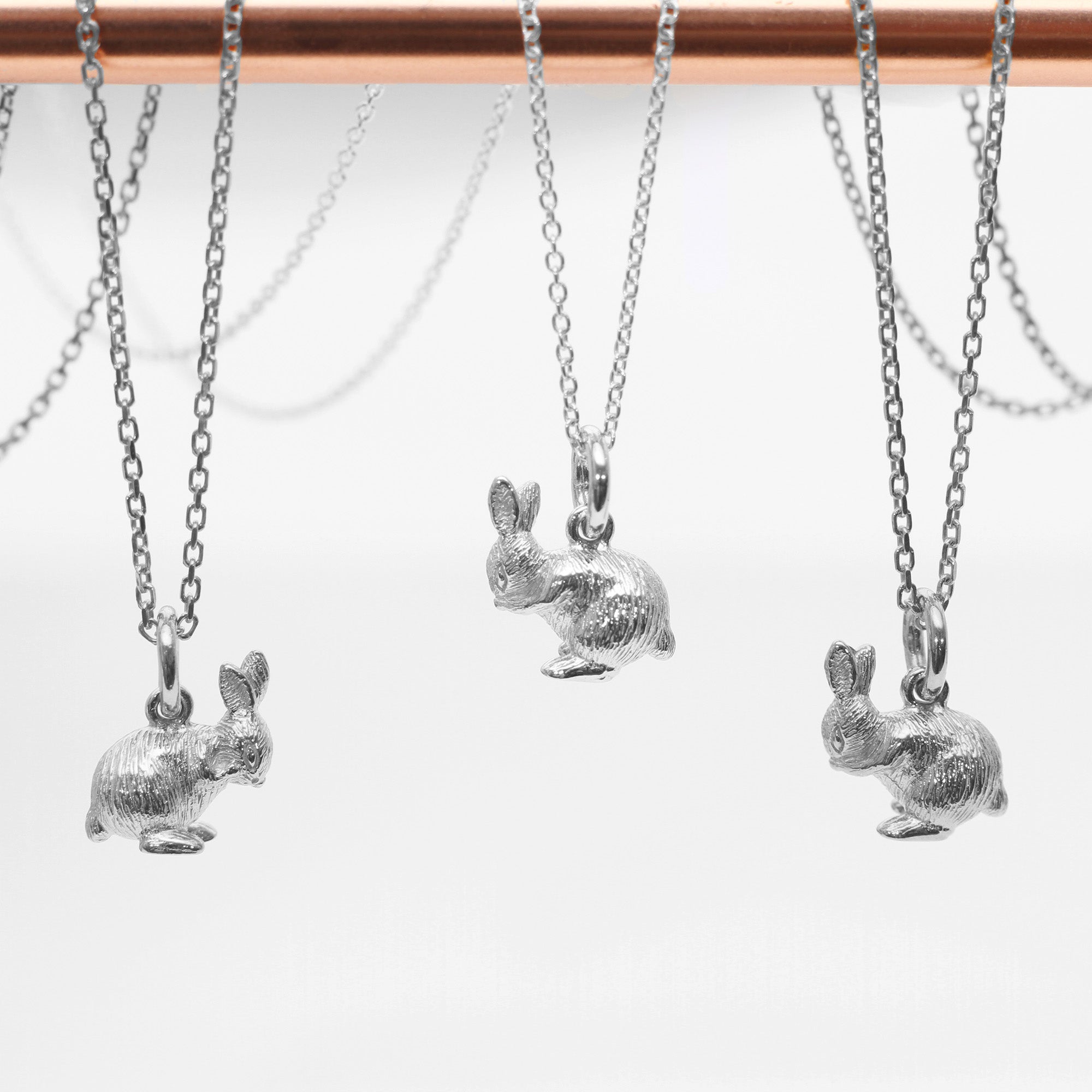 Sterling Silver Tiny Bunny Necklace