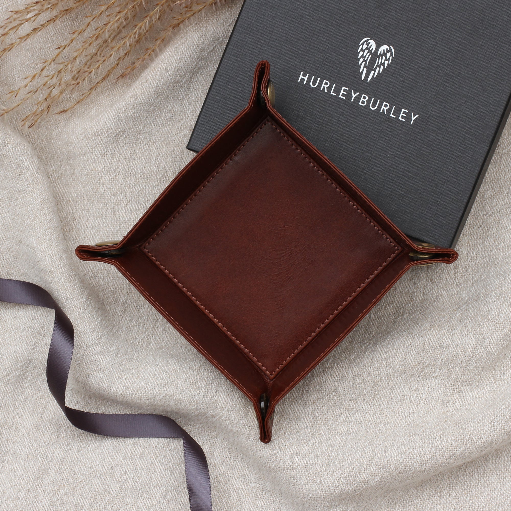 Personalised Luxury Leather Valet Tray