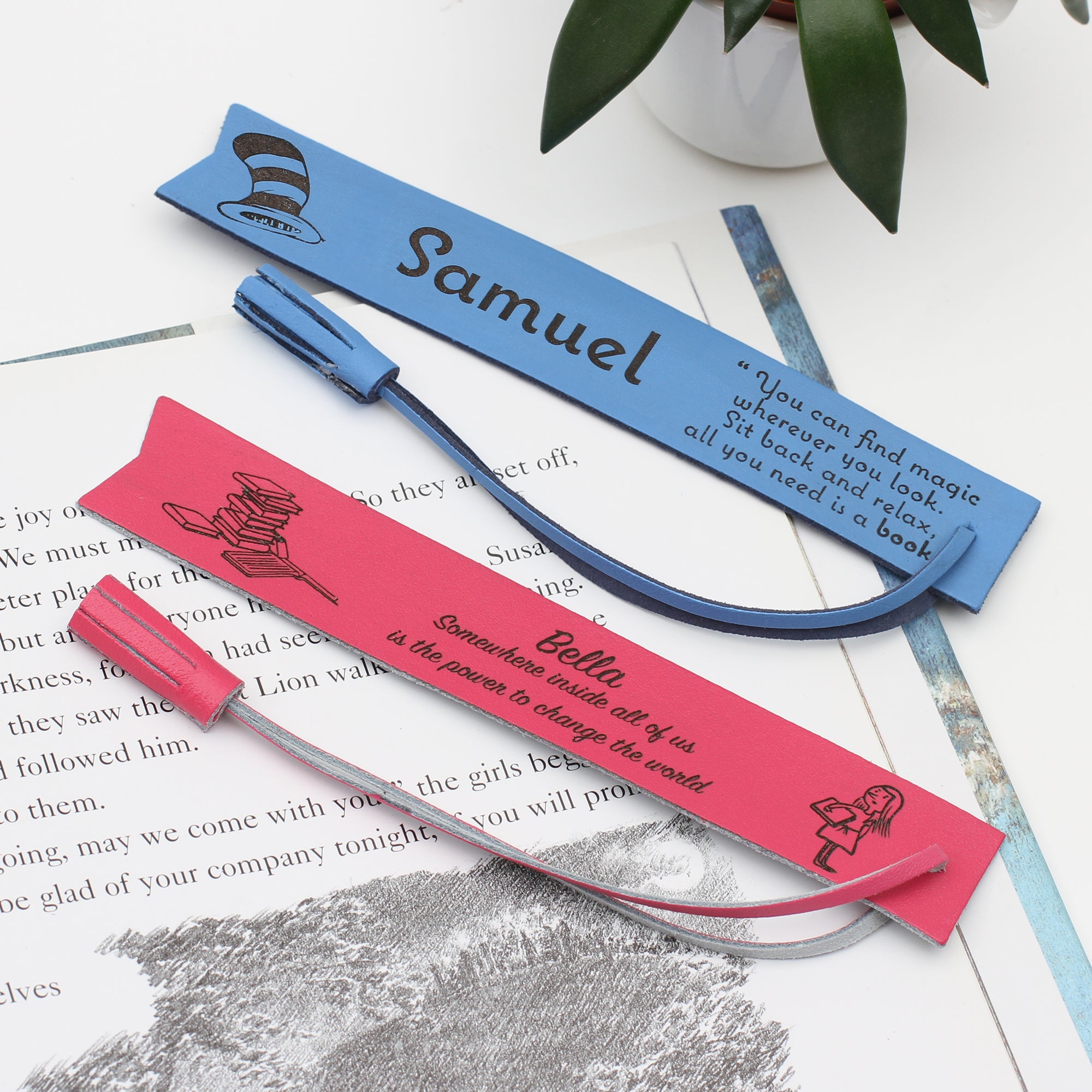 Childs Literary Quote Personalised Bookmark
