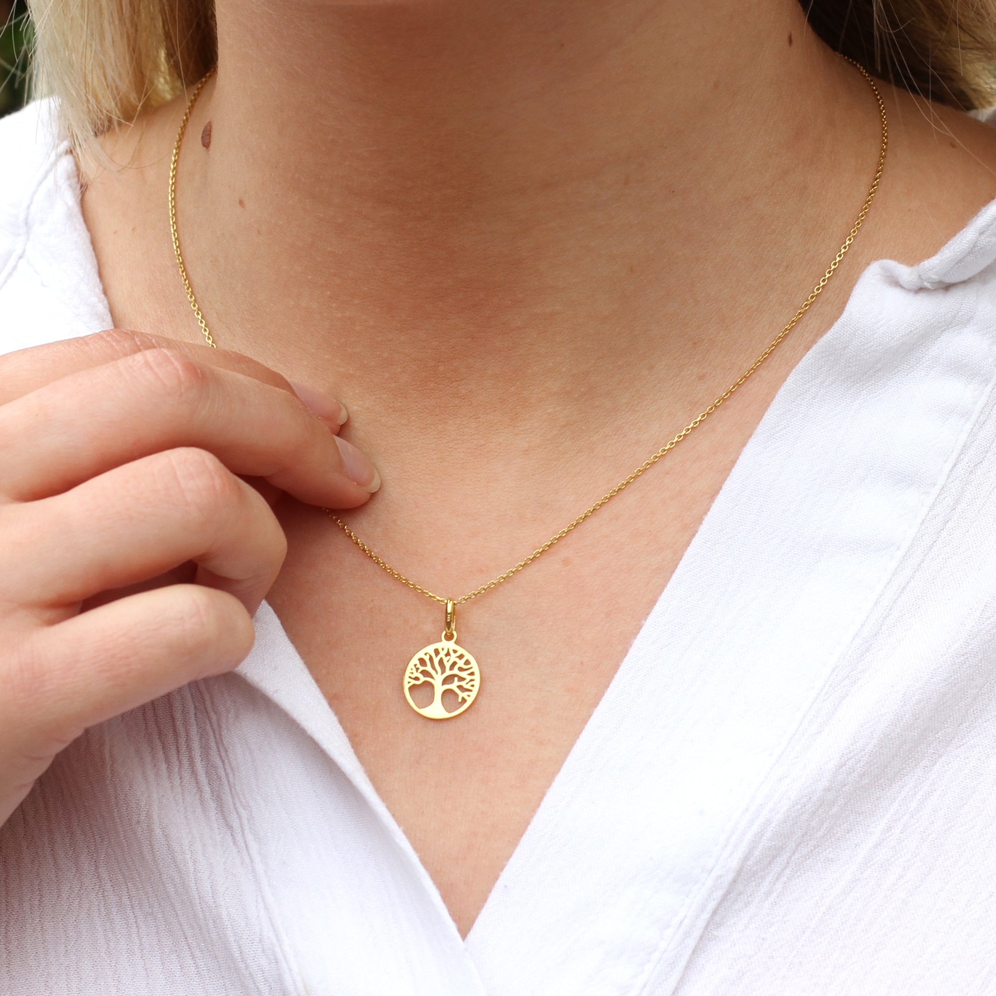 Gold or Silver Tree of Life Necklace