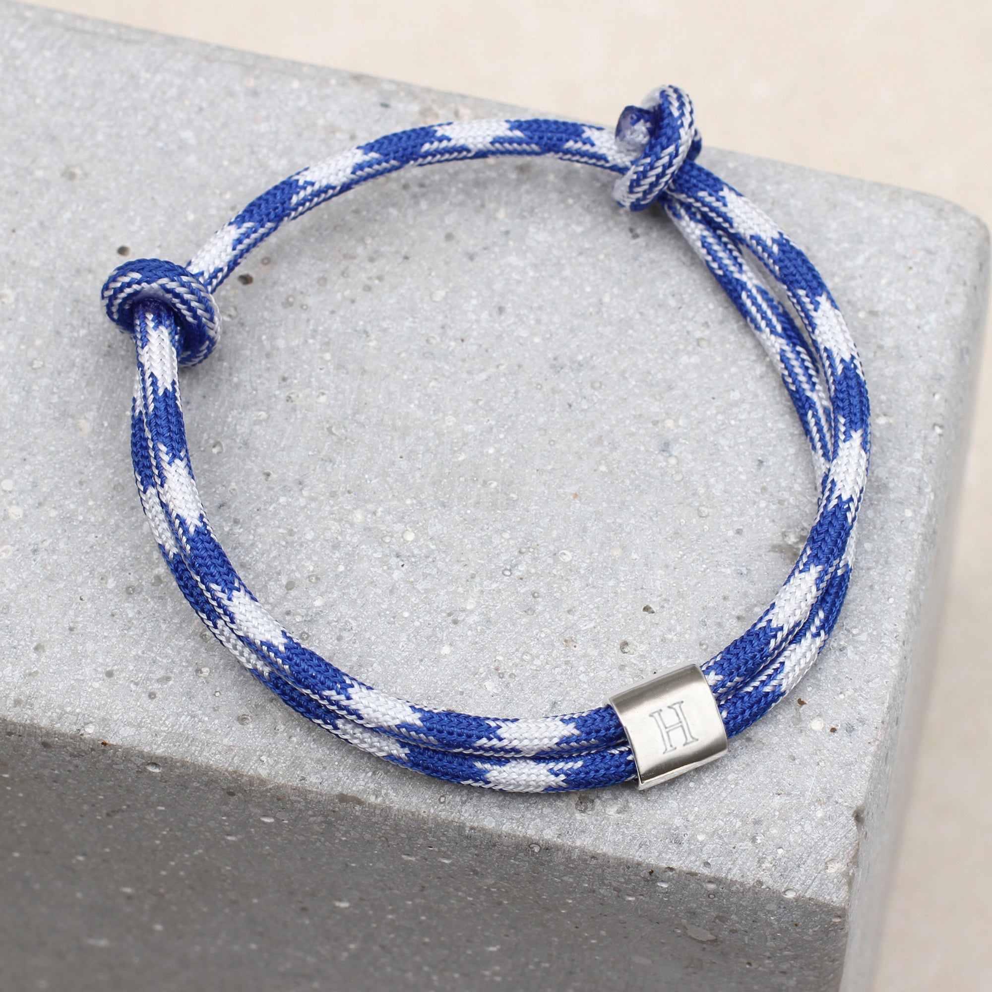 Personalised Stainless Steel Initial Bead Bracelet