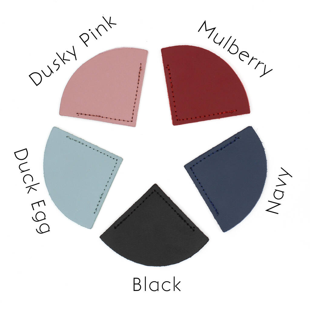 Personalised Initials Leather Page Corner Bookmark