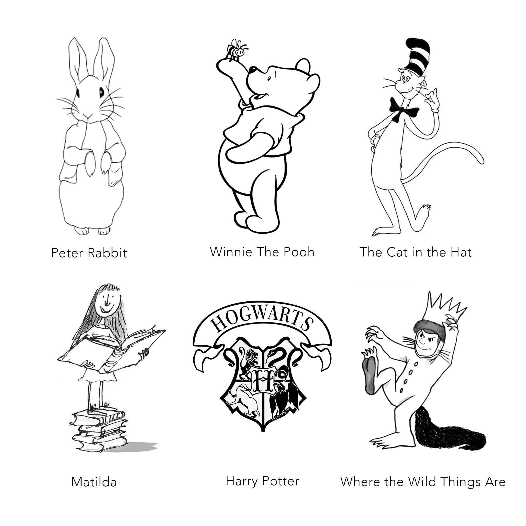 Personalised Fictional Character Corner Bookmark