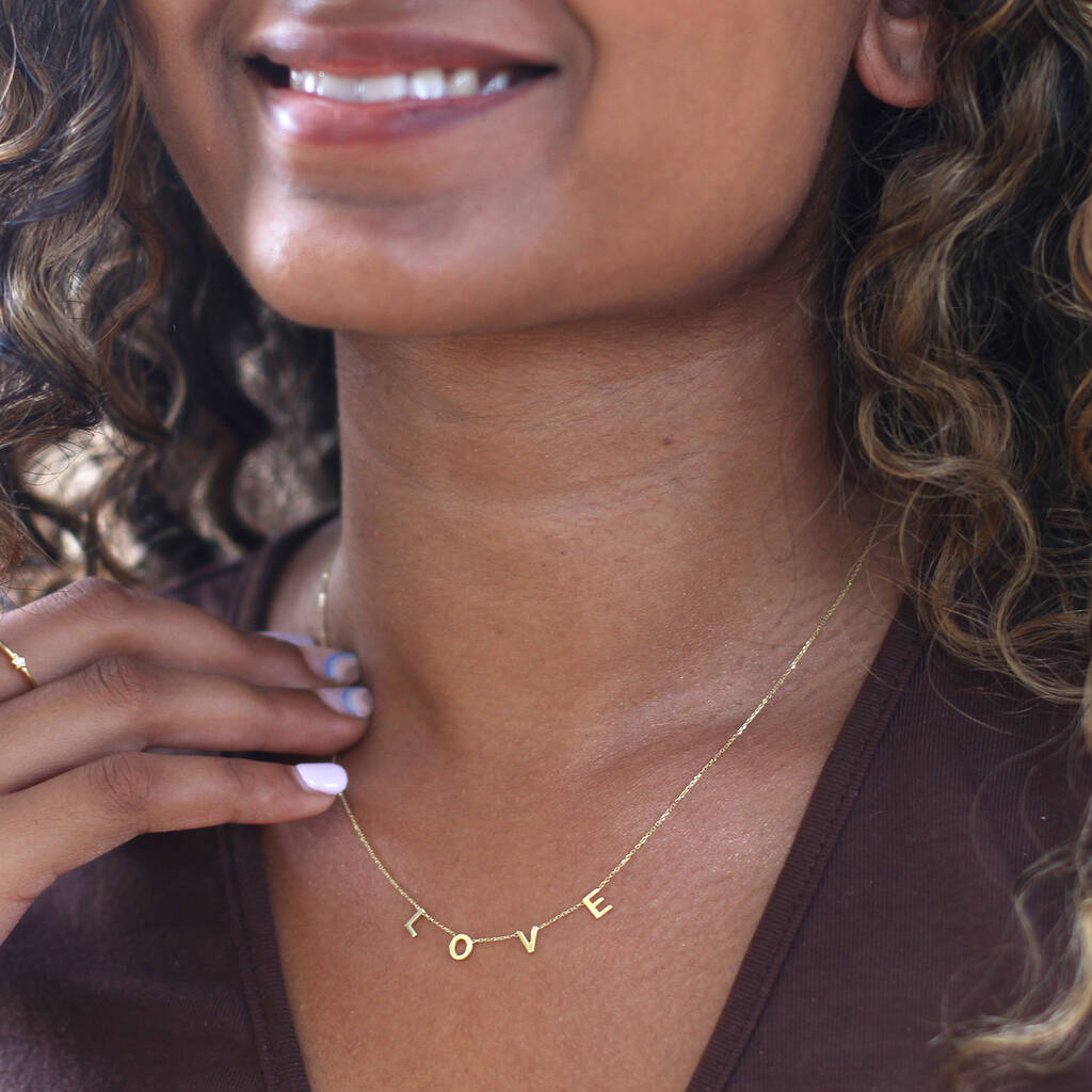 9ct Gold LOVE Necklace
