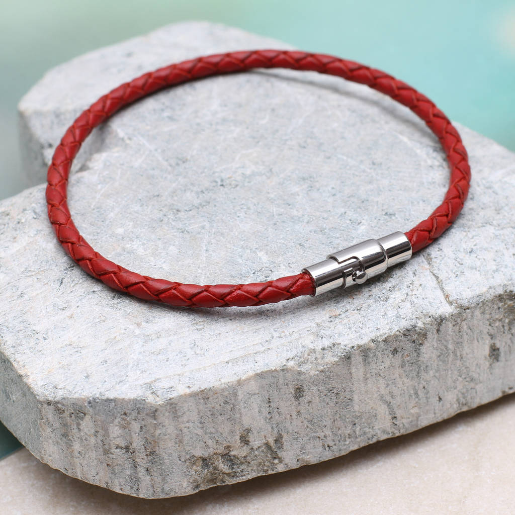 Personalised Initial Leather Bracelet