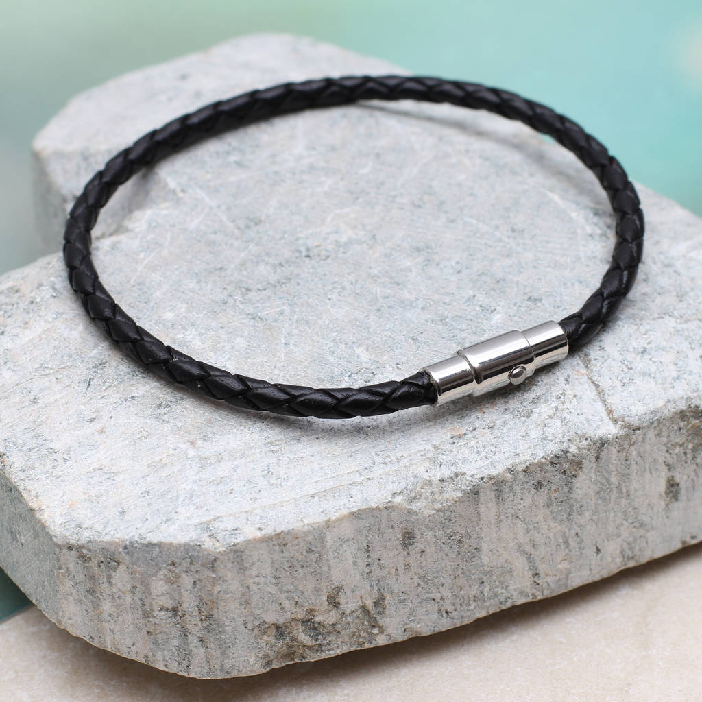 Personalised Initial Leather Bracelet
