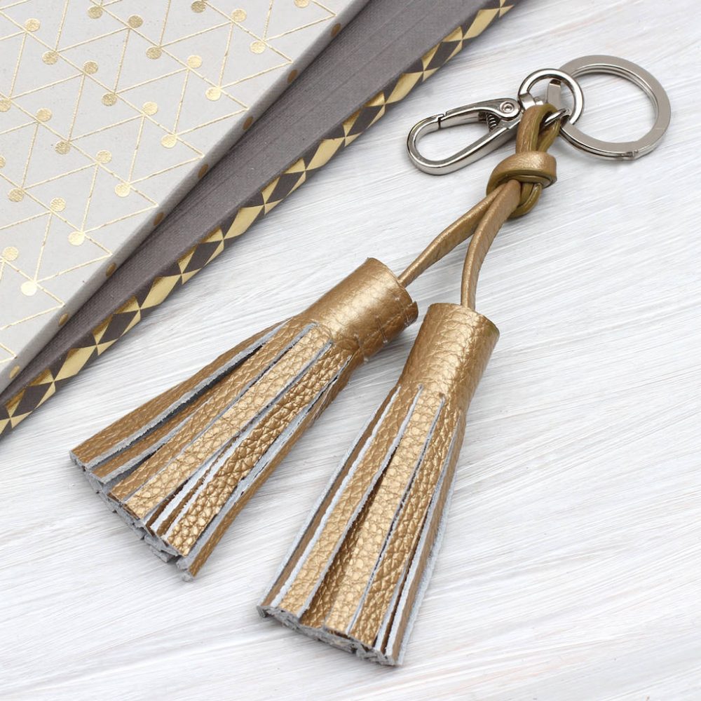Leather Tassel Keyring