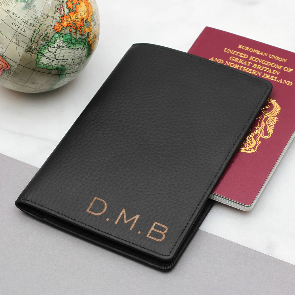 Personalised Luxury Leather Passport Holder