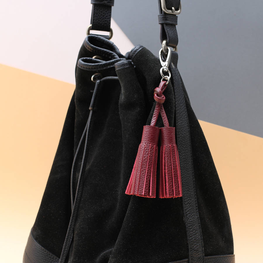 Leather Tassel Keyring