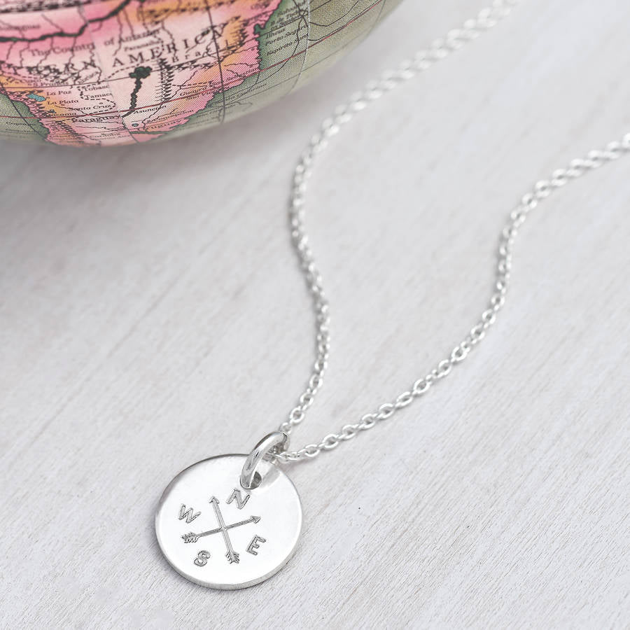 Personalised Sterling Silver Traveller Necklace