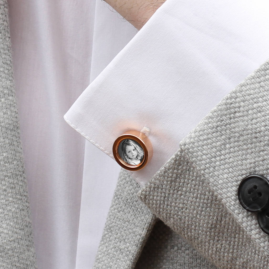 Secret Message Photo Cufflinks