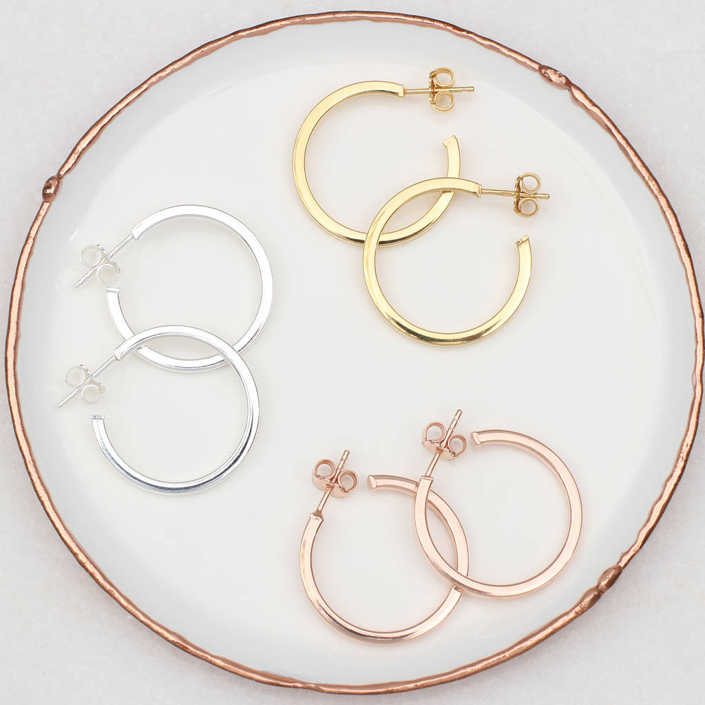 Sterling Silver Or 18ct Gold Plated Mini Hoop Earrings