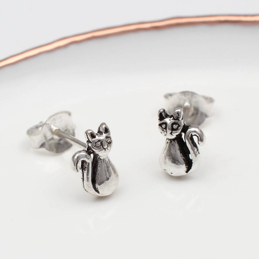 Sterling Silver Mini Animal Stud Earrings