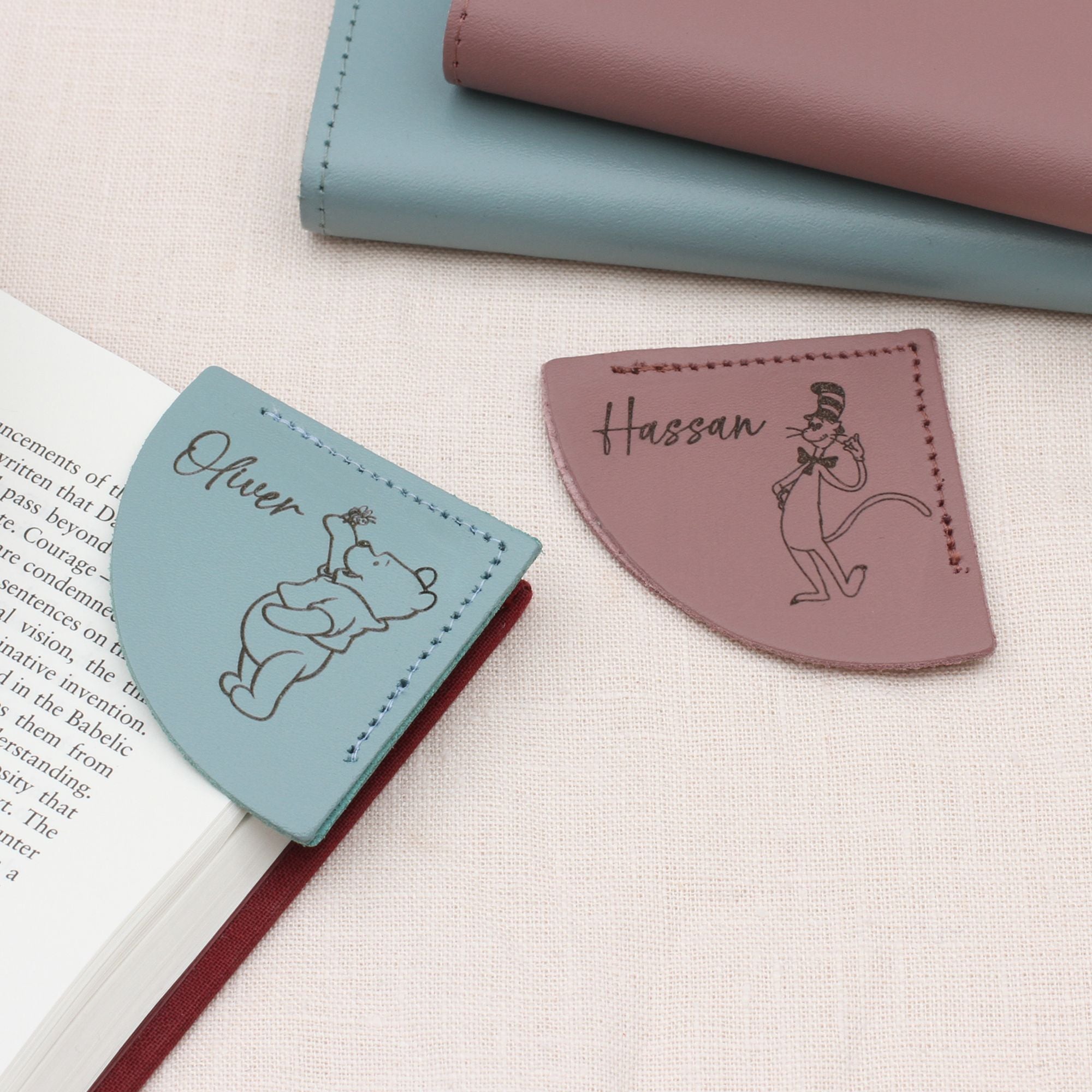 Personalised Fictional Character Corner Bookmark