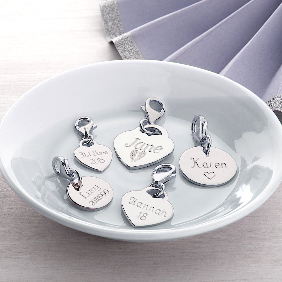 【HURLEY BURLEY】Silver Charm Name Ring ディスク ハート 2種 HURLEY BURLEY】Silver Charm Name Ring ディスク ハート 2種