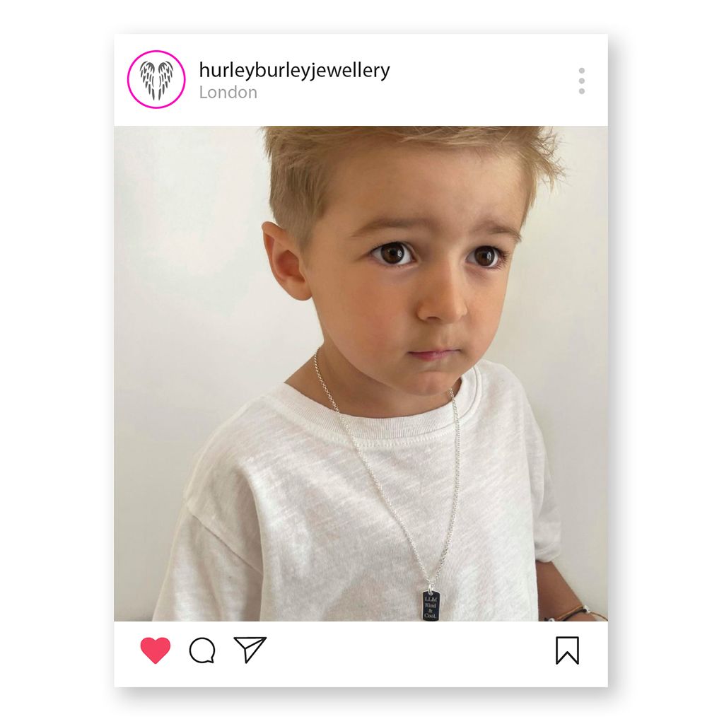 Personalised Sterling Silver Dog Tag Necklace