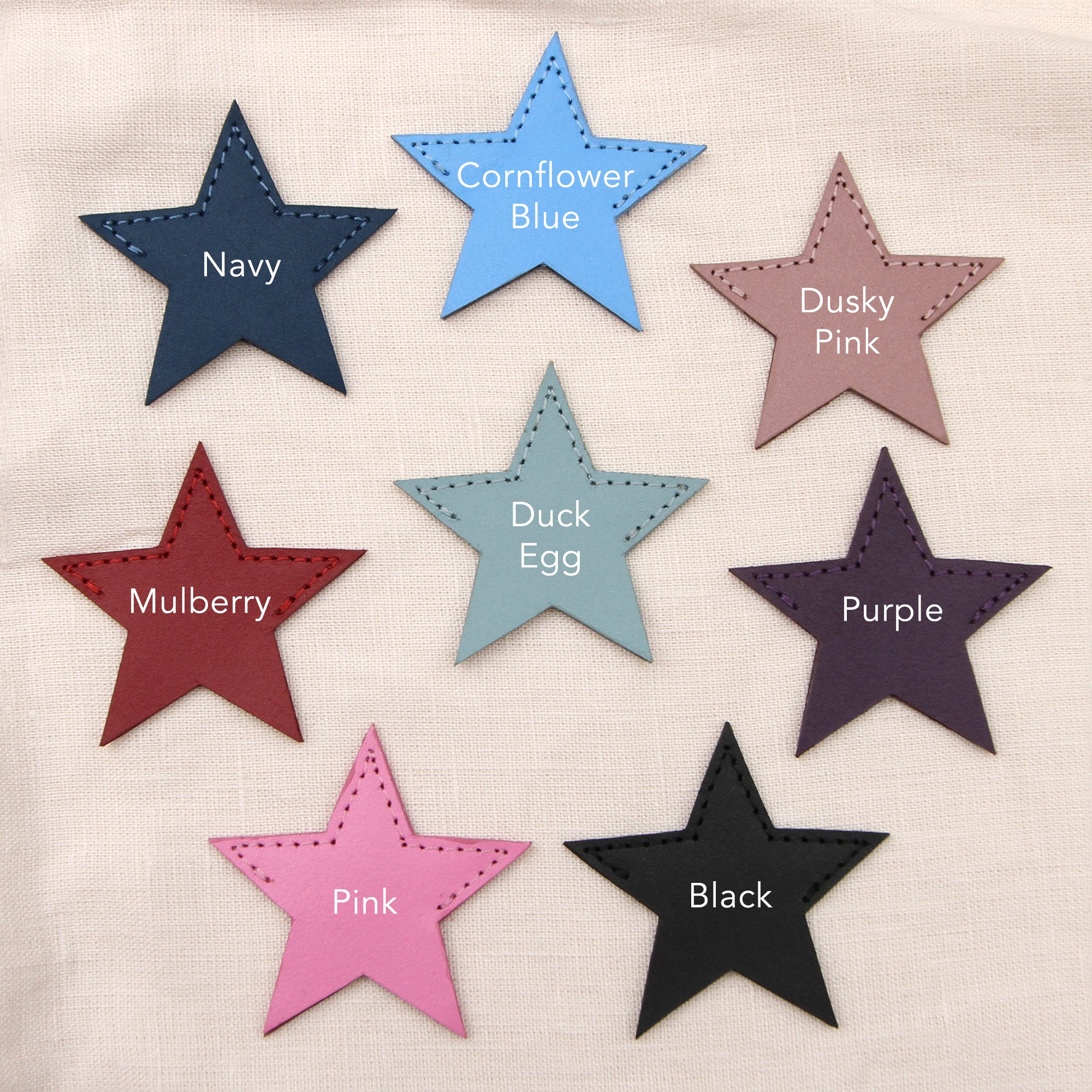Personalised Leather Star Page Corner Bookmark
