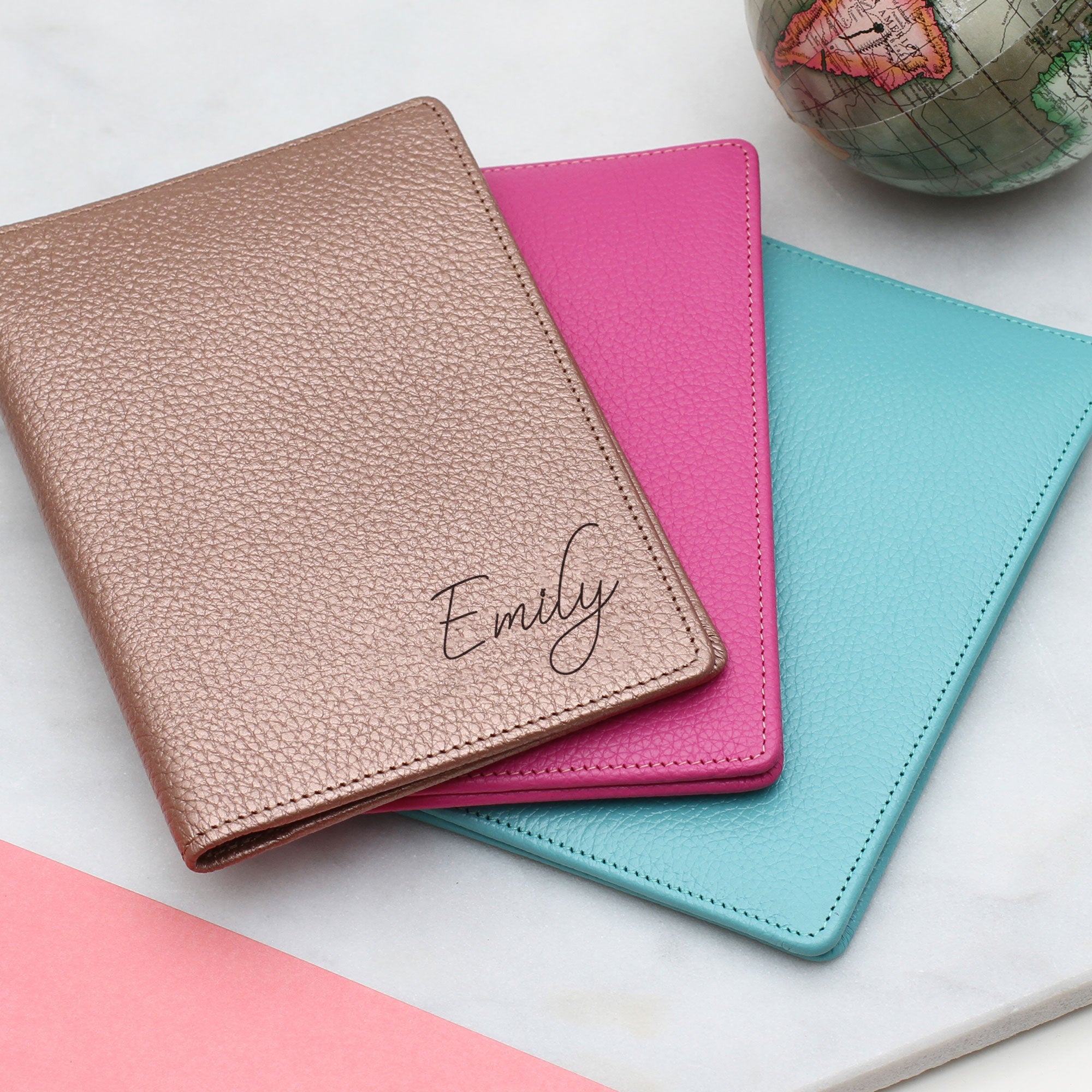 Personalised Luxury Leather Passport Holder