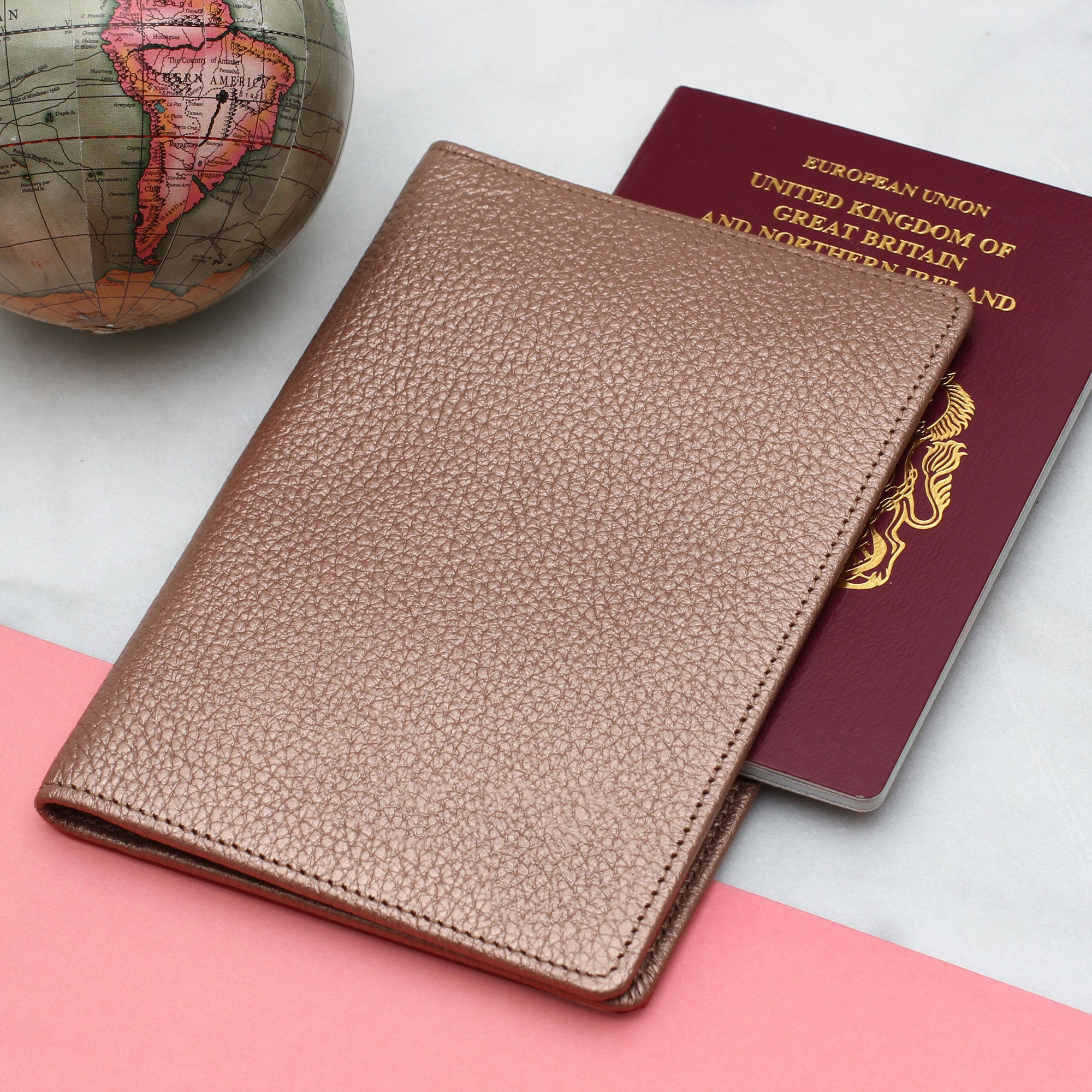 Personalised Luxury Leather Passport Holder