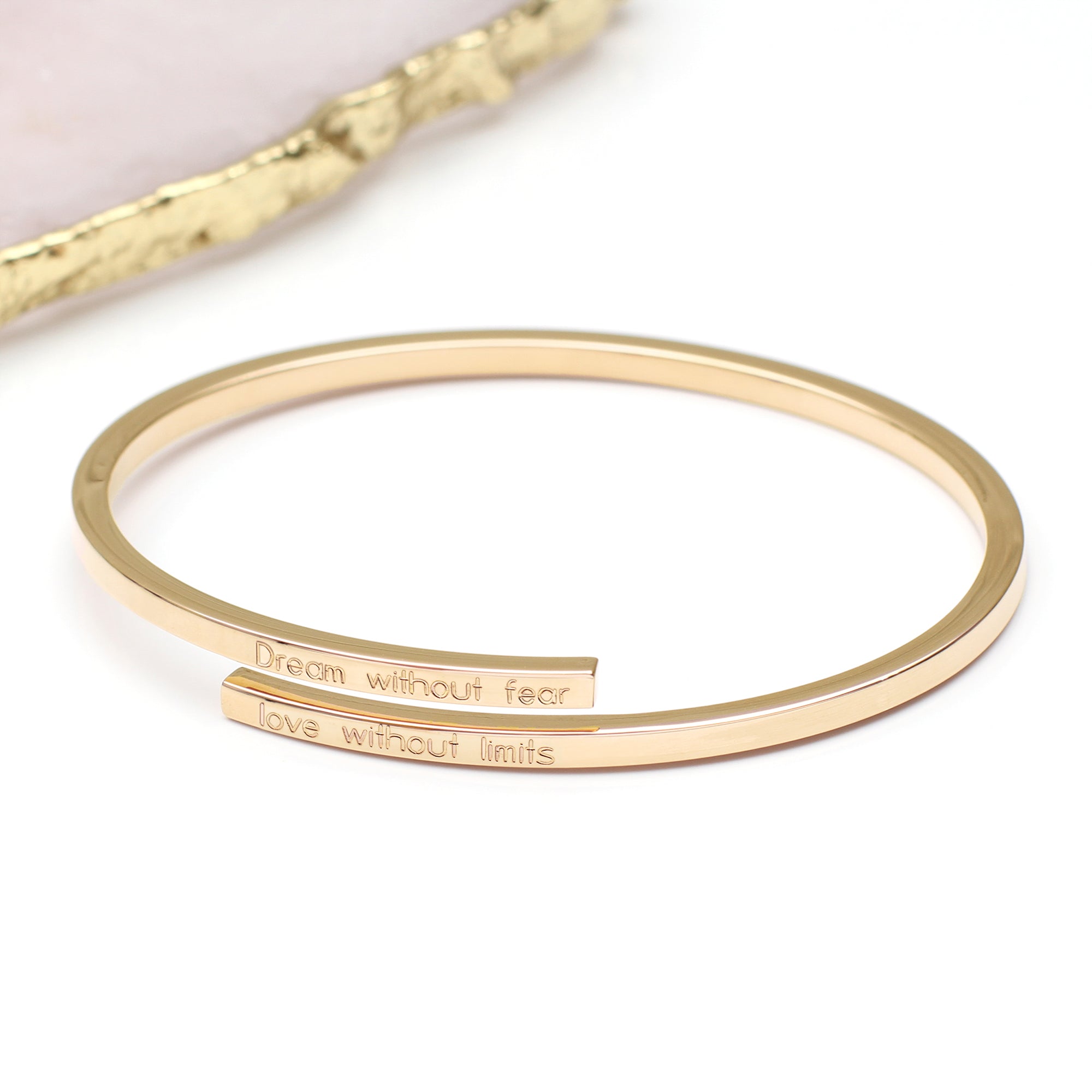 Personalised Sterling Silver or 18ct Gold Plated Bangle