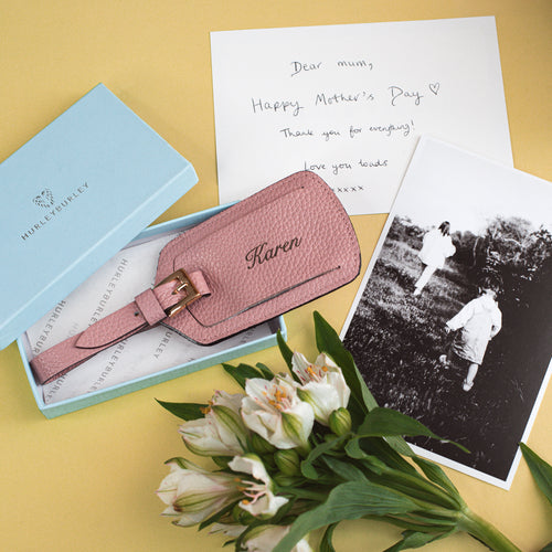 Personalised Luxury Leather Luggage Tag